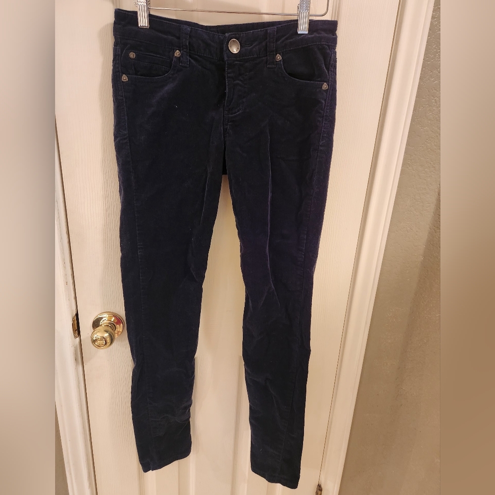 Straight leg corduroy pants -- navy blue 💙 size 2